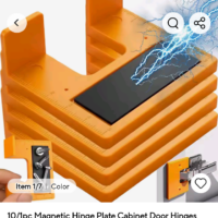 Magnetic Hinge Plate Cabinet | Doors Hinges Panel Furniture Hinge