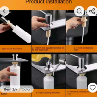 Stainless Steel Sink Soap Dispenser – Liquid Soap Bottle (Manual Press)