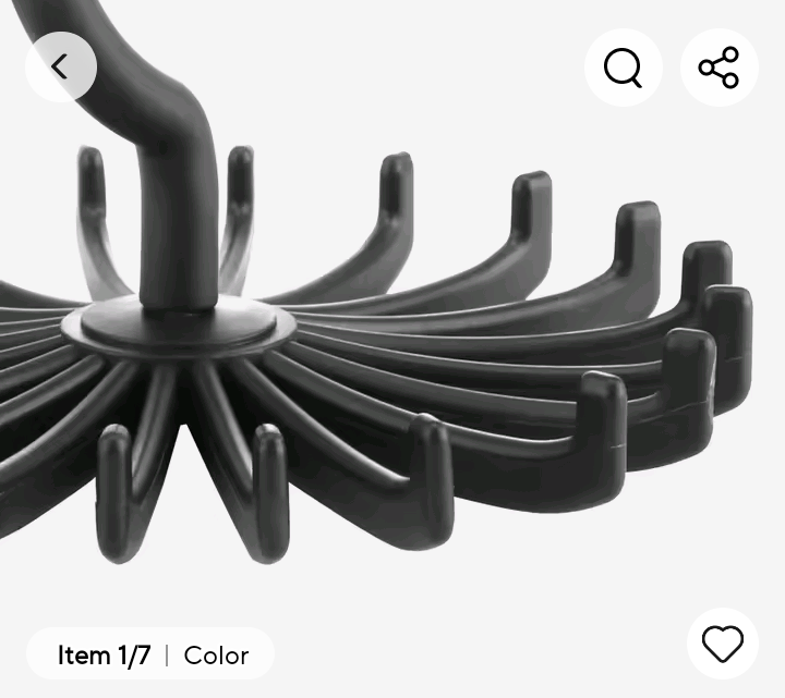 Tie Hanger – Plastic Portable Tie Rack | Closets Rotating Hook Holder Belt Clothes Tie
