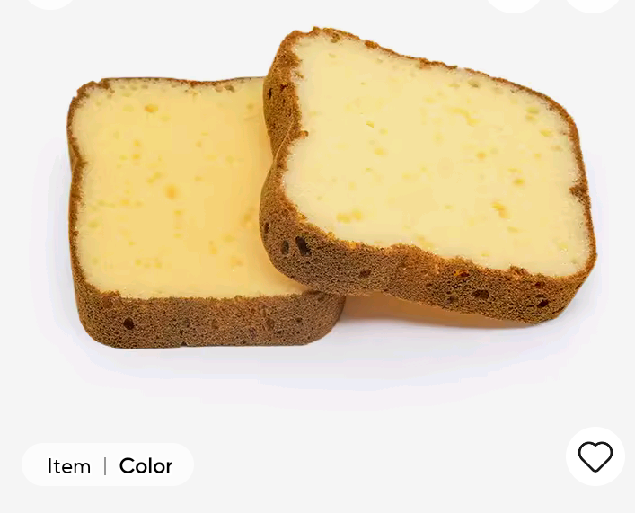 Creative Toast Shape Dish-Washing Sponges Washable Kitchen Scrubber