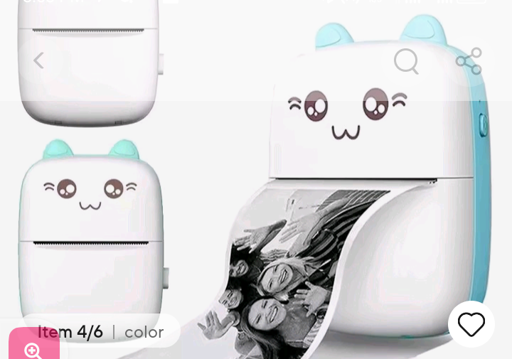 Wireless Mini Thermal Printer Compact Size Bluetooth Connectivity Portable Sticker Printer